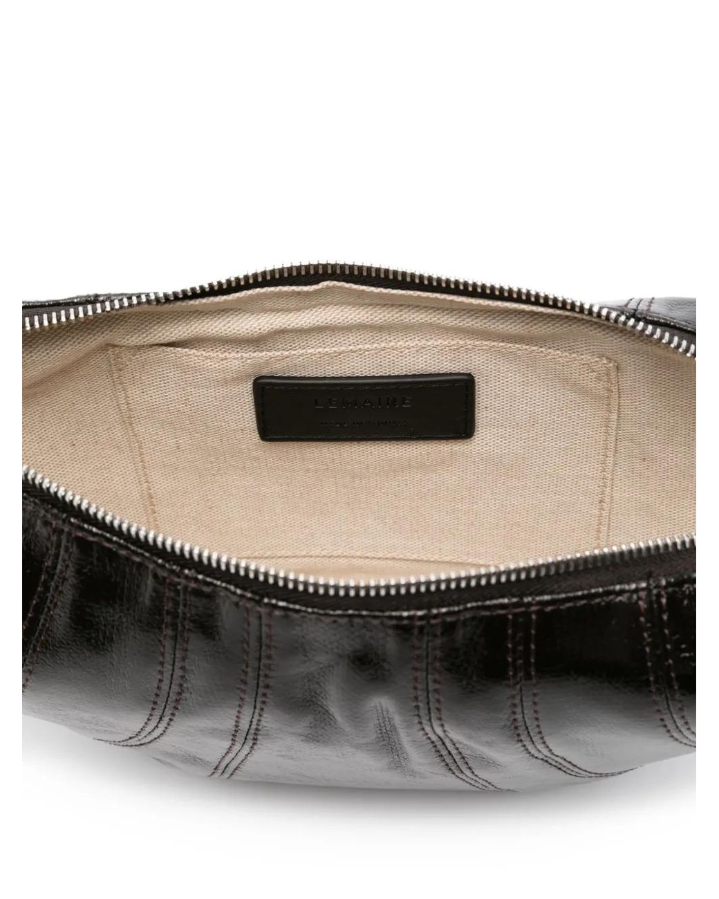 Lemaire Black Small Croissant Bag