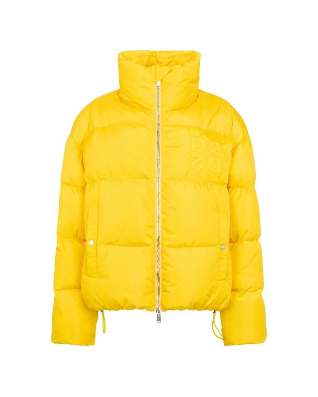 DSquared² Yellow D2 Upside Down Puffer Jacket