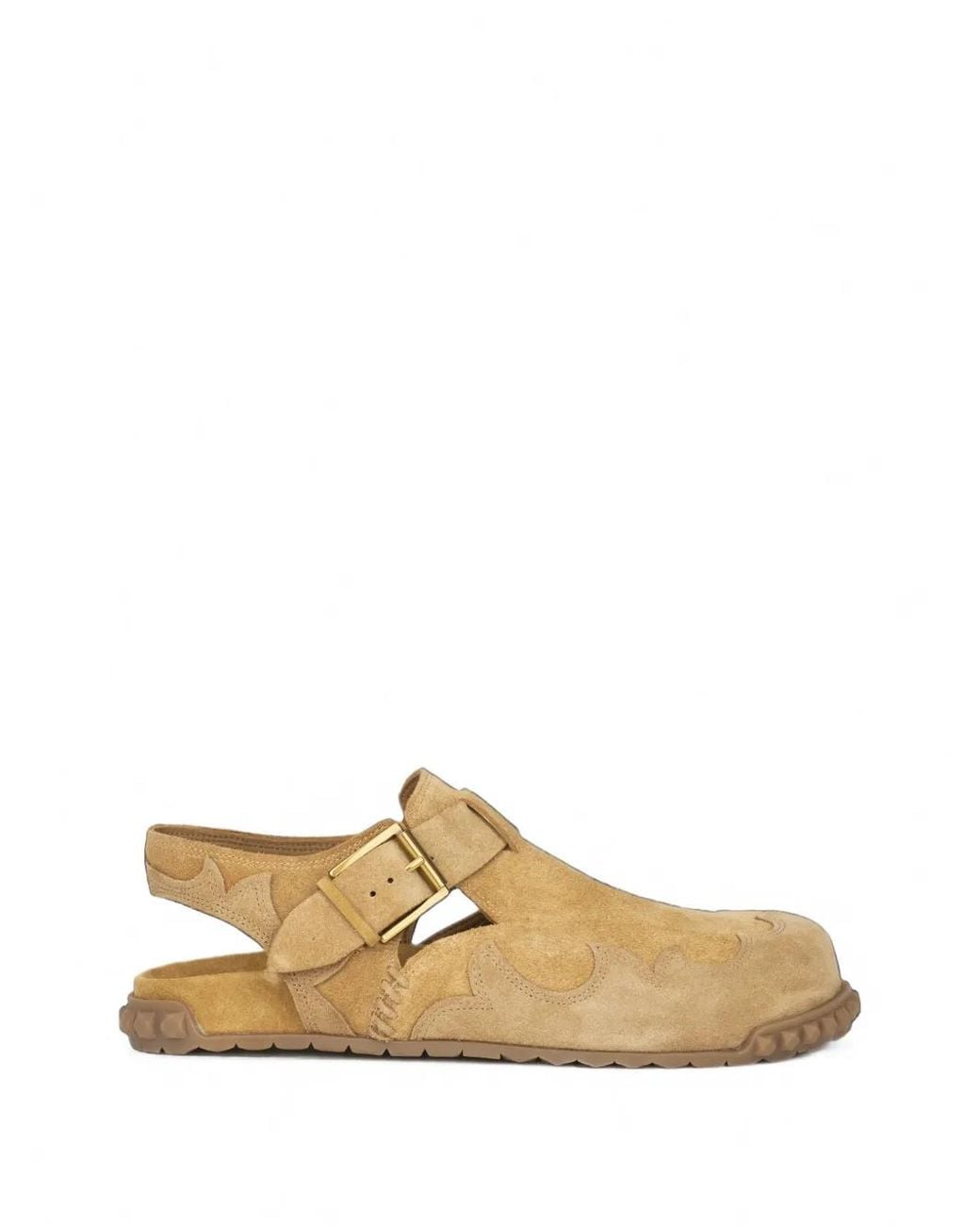 Ash White Torpedo Suede Flat Mules