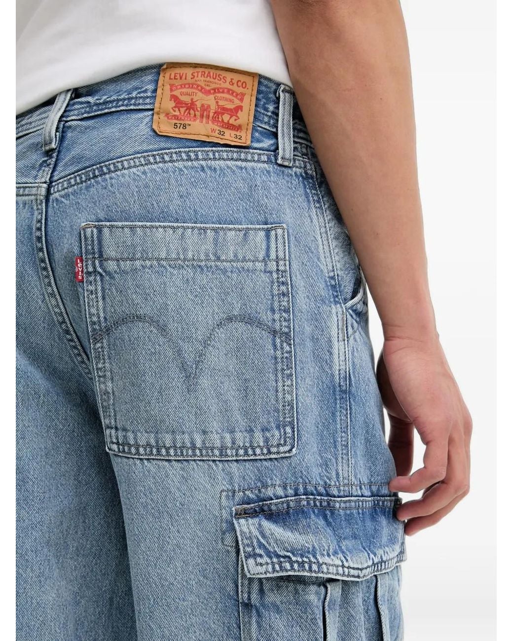Levi's Blue 578 Cargo Jeans for men