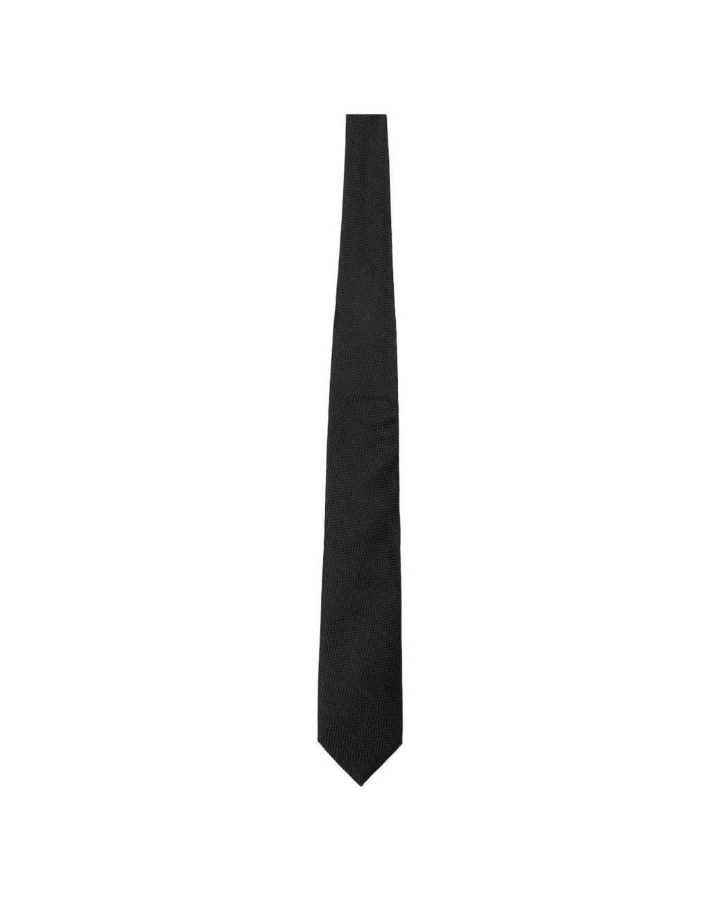 Tom Ford Black Basketweave Tie for men