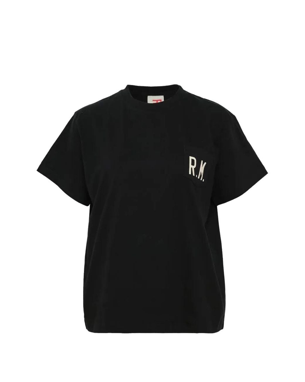 Rally Movement Black Logo-Patch Pocket T-Shirt