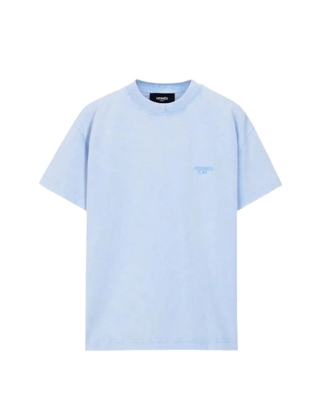 Homies Marbella Blue Logo-Detail Cotton T-Shirt for men