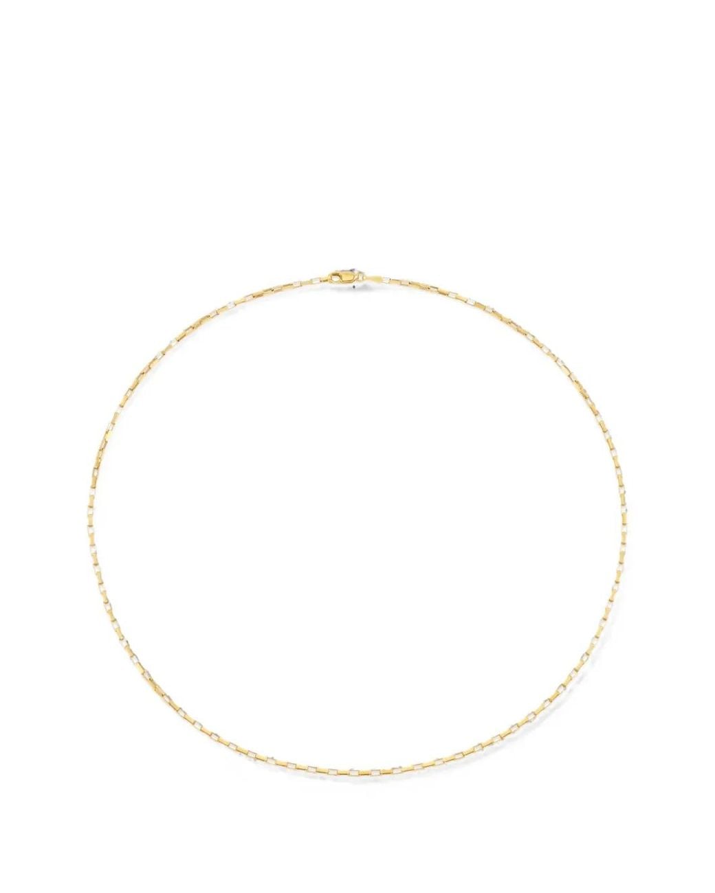 Yoj White Rectangular-Link Necklace