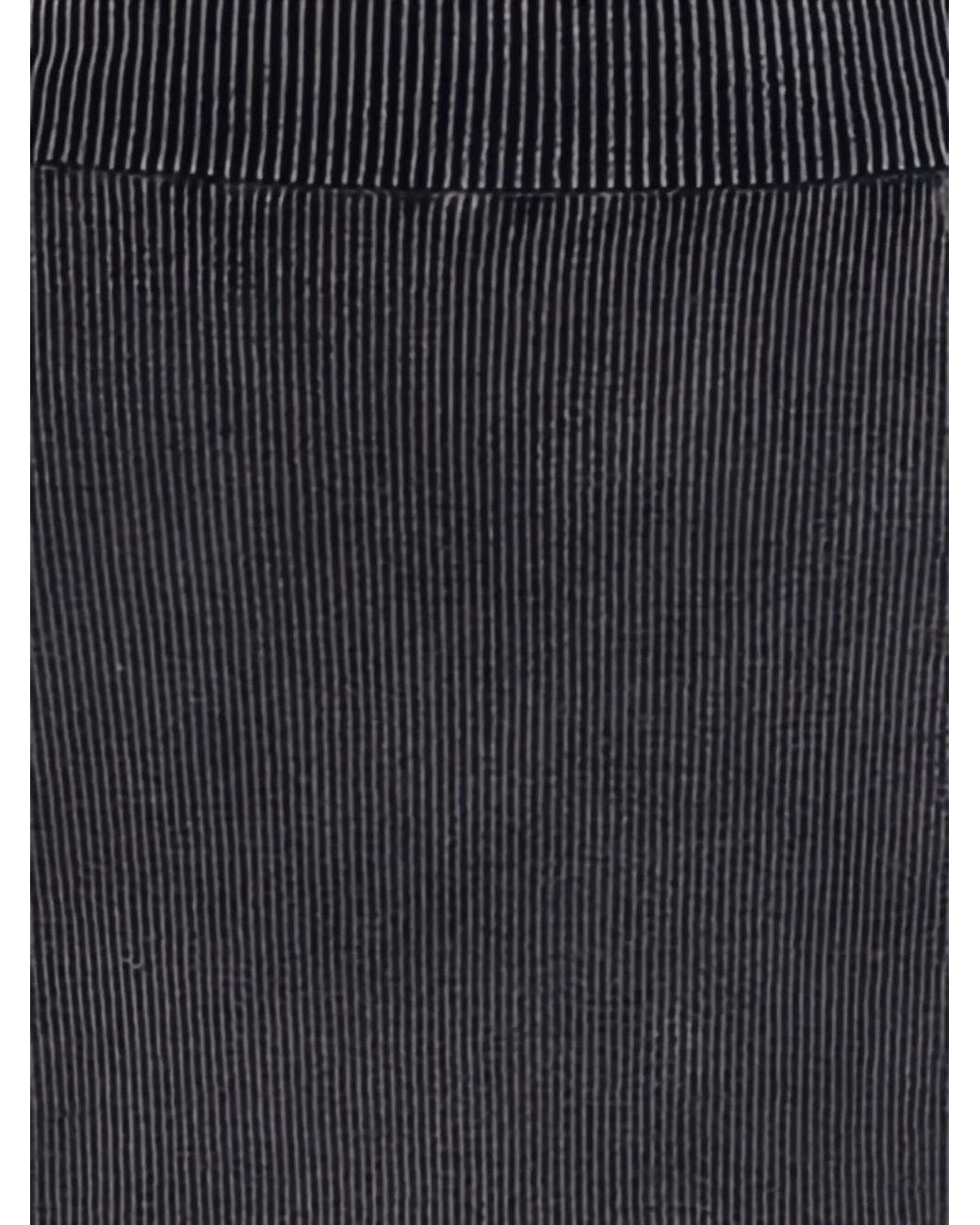 Alexander Wang Black Ribbed Logo-Embossed Skirt