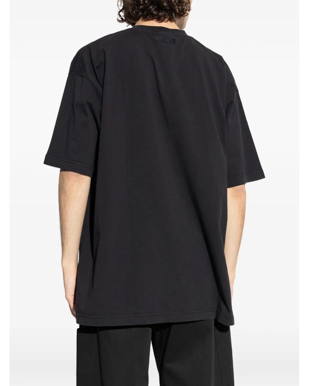 Vetements Black My Name Is T-Shirt for men