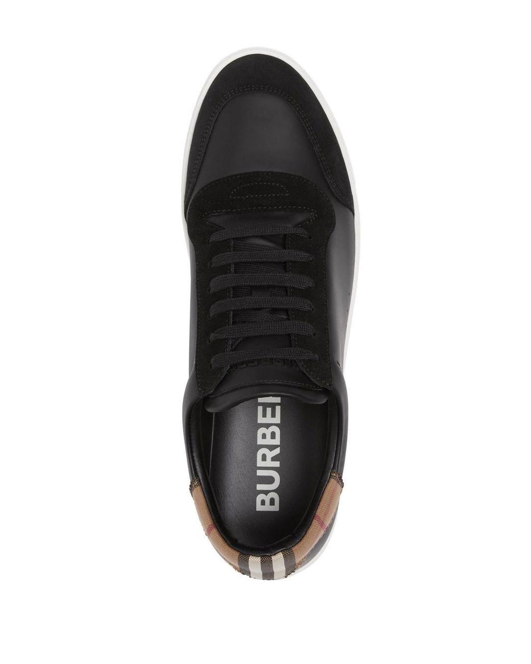 Tenis burberry outlet negro con blanco