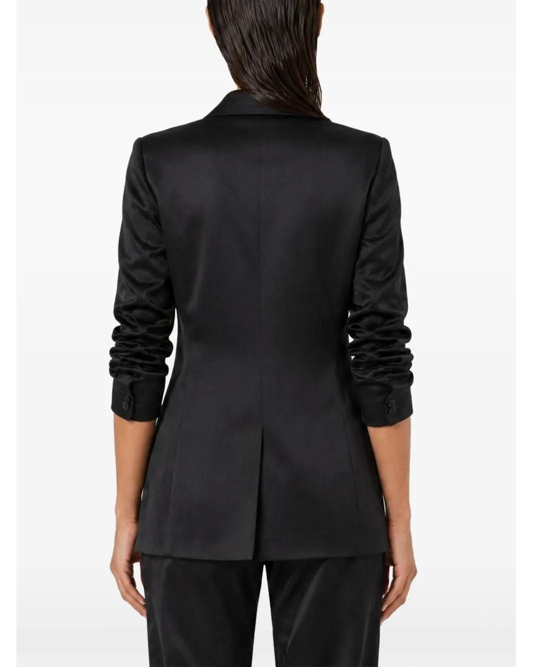 Philipp Plein Black Cady Cargo-Fit Blazer