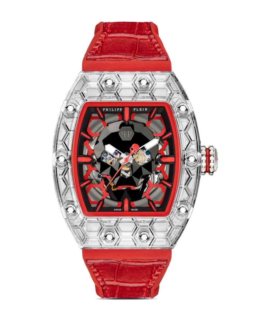 Philipp Plein White Crypto King Cry$Tal $Layer Watch for men