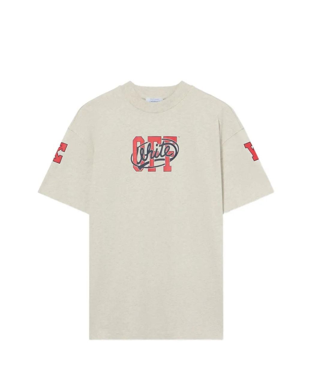 Off-White c/o Virgil Abloh White Off College Logo-Print T-Shirt