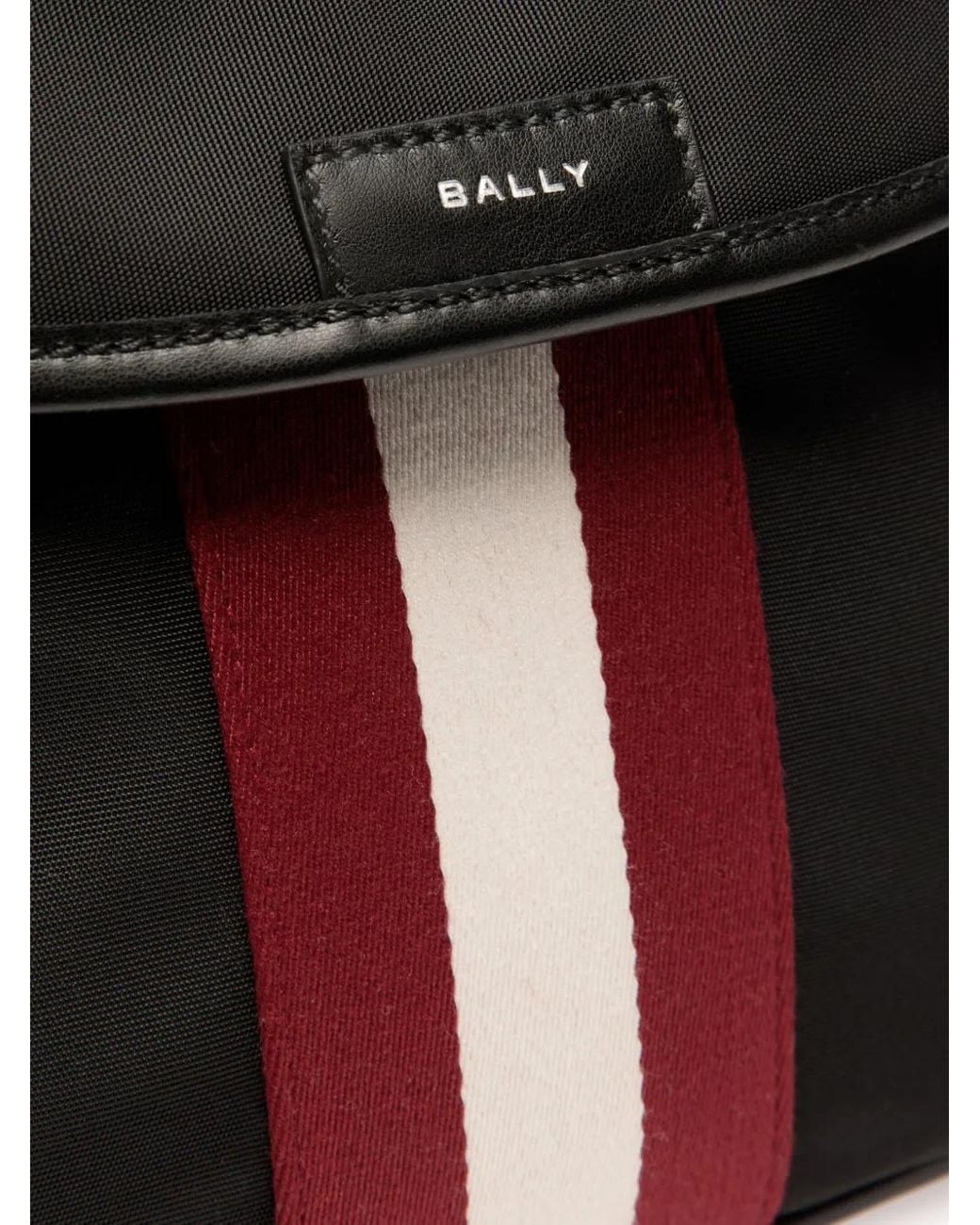 Sacoche À Détails Rayés Bally pour homme en coloris Black