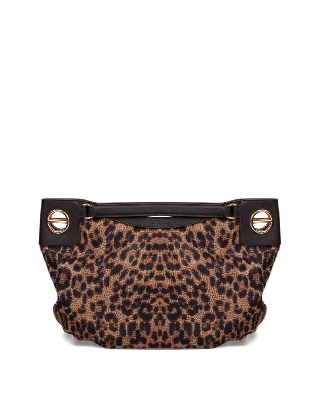 Borbonese Brown Medium London Leopard-Print Tote Bag