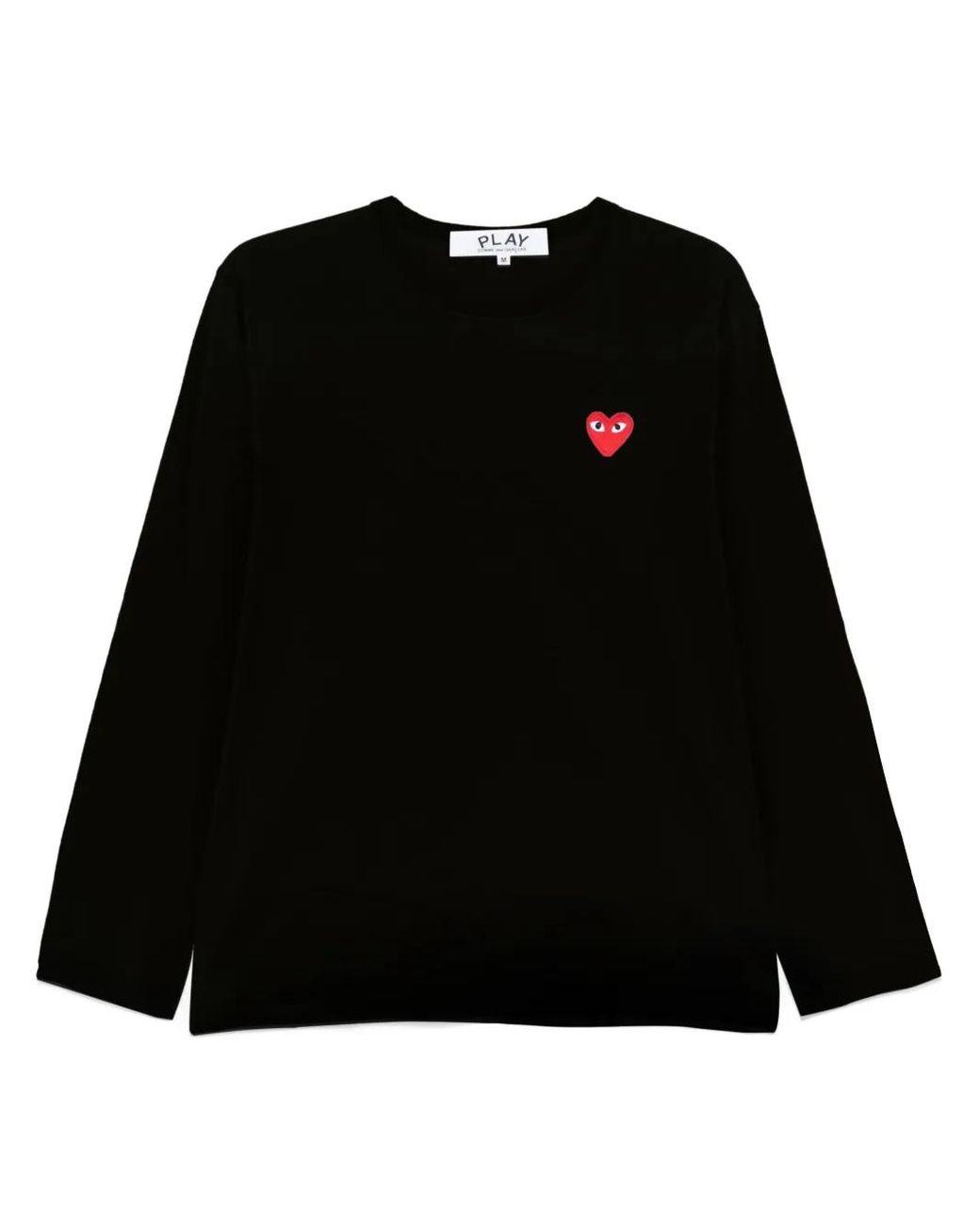COMME DES GARÇONS PLAY Black Heart-Patch T-Shirt
