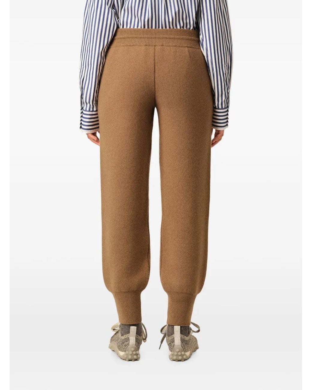 AMI Natural Wool Track Pants