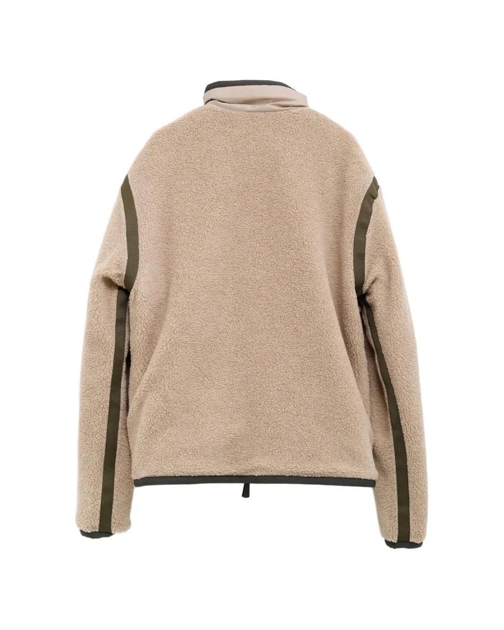Moncler Natural Reversible Check-Print Teddy Jacket for men