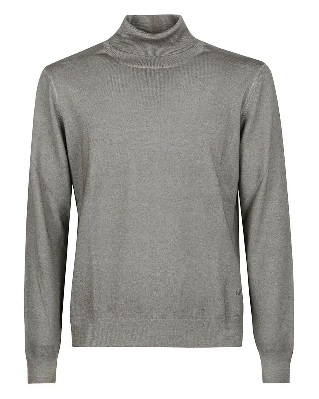 Fay Pullover Mit Rollkragen in Gray für Herren
