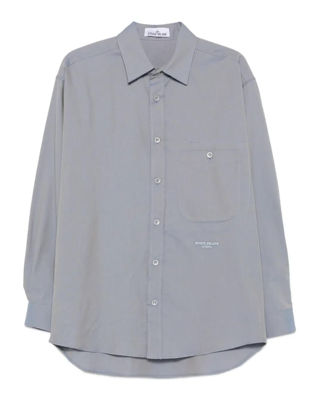 Stone Island Gray Shirt for men