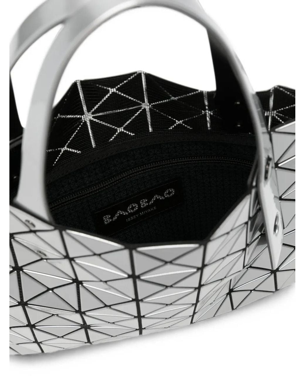 Issey Miyake White Prism Small Tote Bag