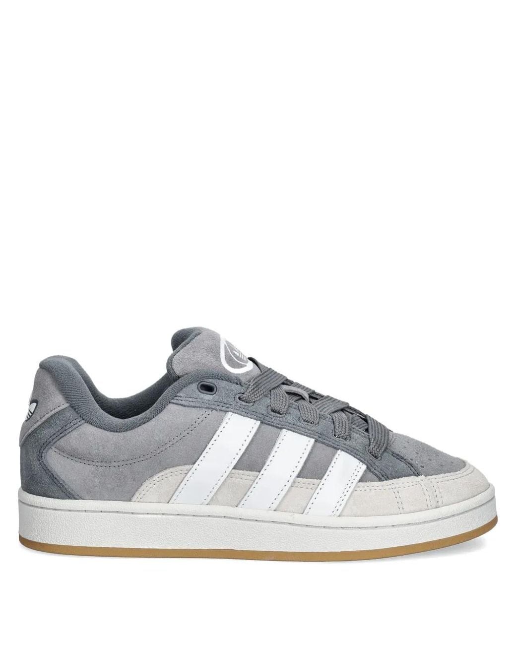 Adidas Gray Campus 00S Suede-Panelled Sneakers