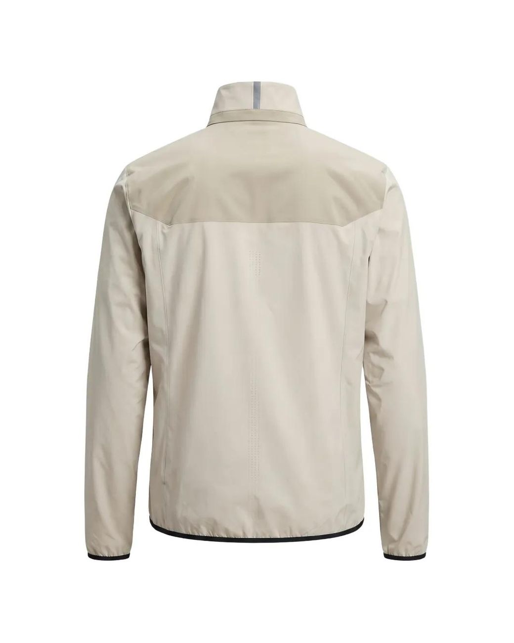 Boss White Logo-Print Zip-Up Jacket for men