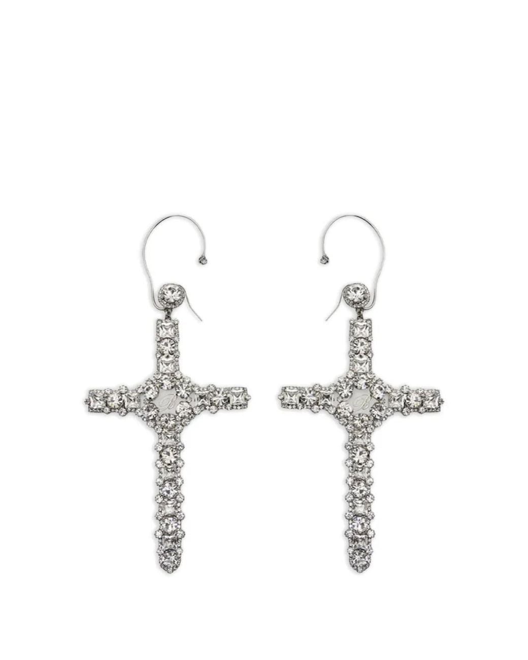 Blumarine White Cross Earring