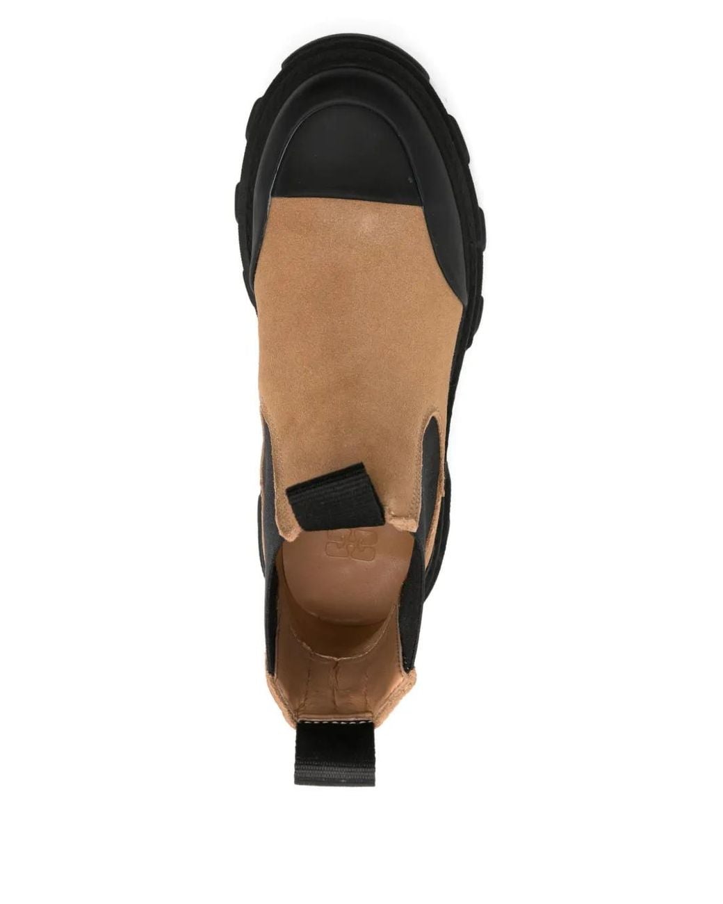 Ganni Black Lug-Sole Chelsea Boots