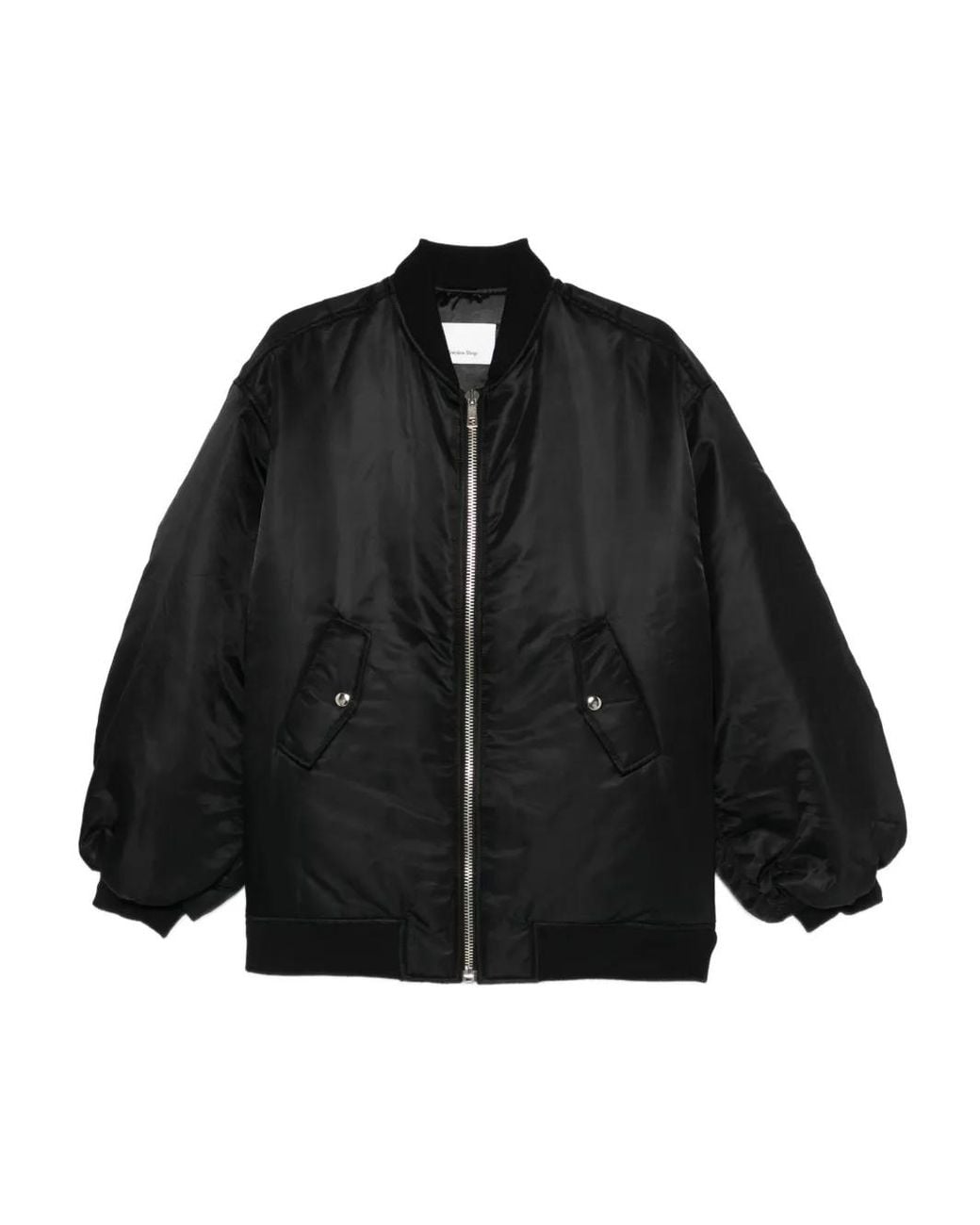 Frankie Shop Black Astra Zip-Fastening Bomber Jacket