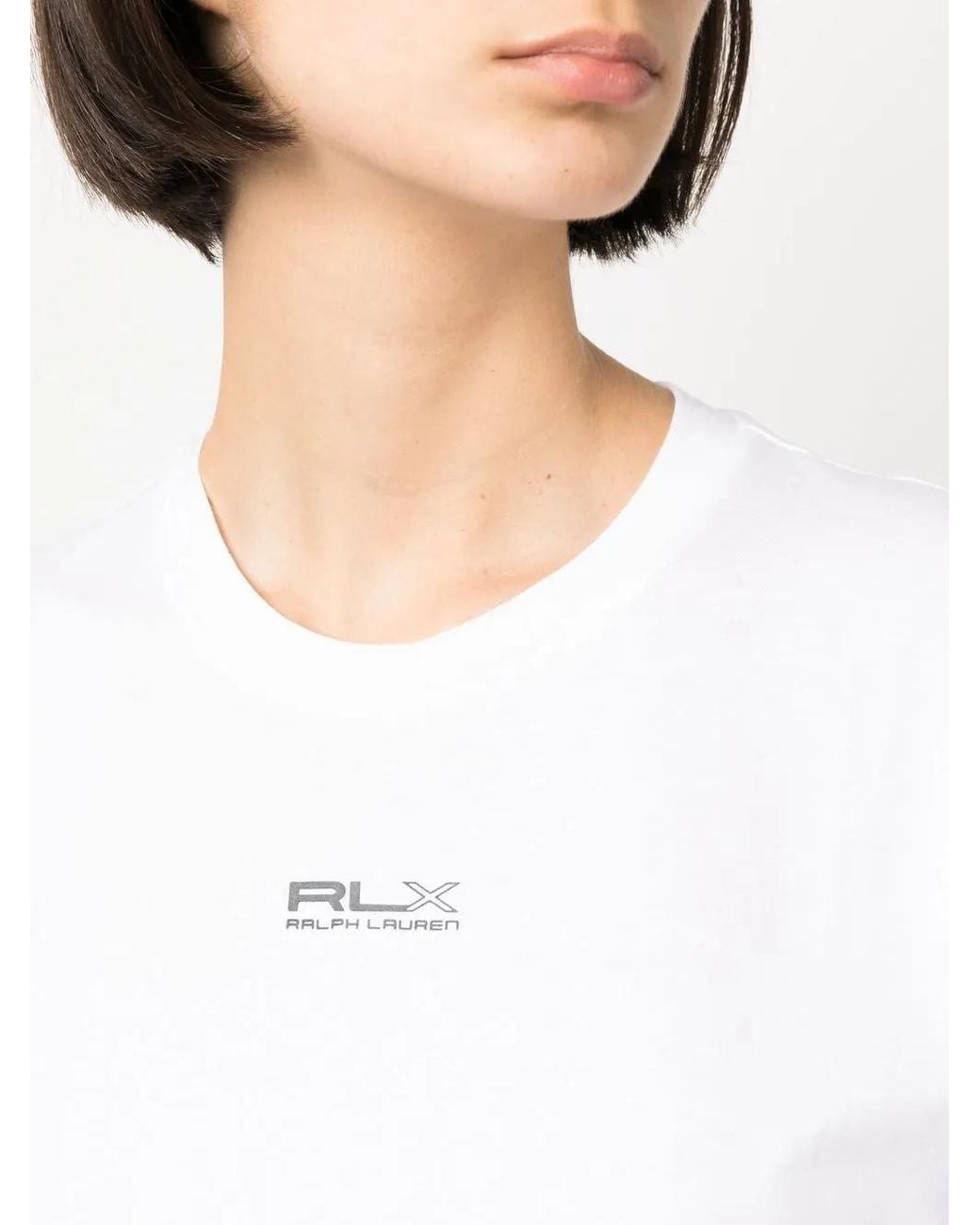 Ralph Lauren White Logo-Print Cotton T-Shirt