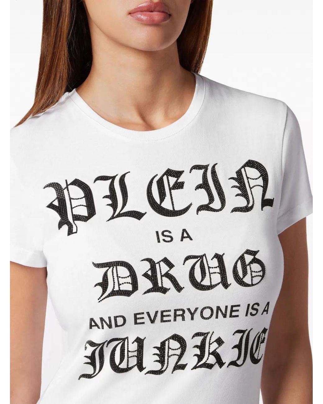 Philipp Plein White Sexy Pure Cotton T-Shirt