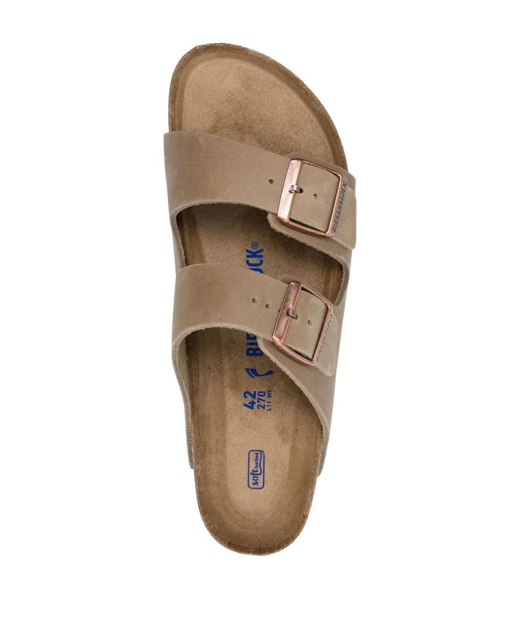 Birkenstock White Arizona Sfb Tabacco, Oiled Leather
