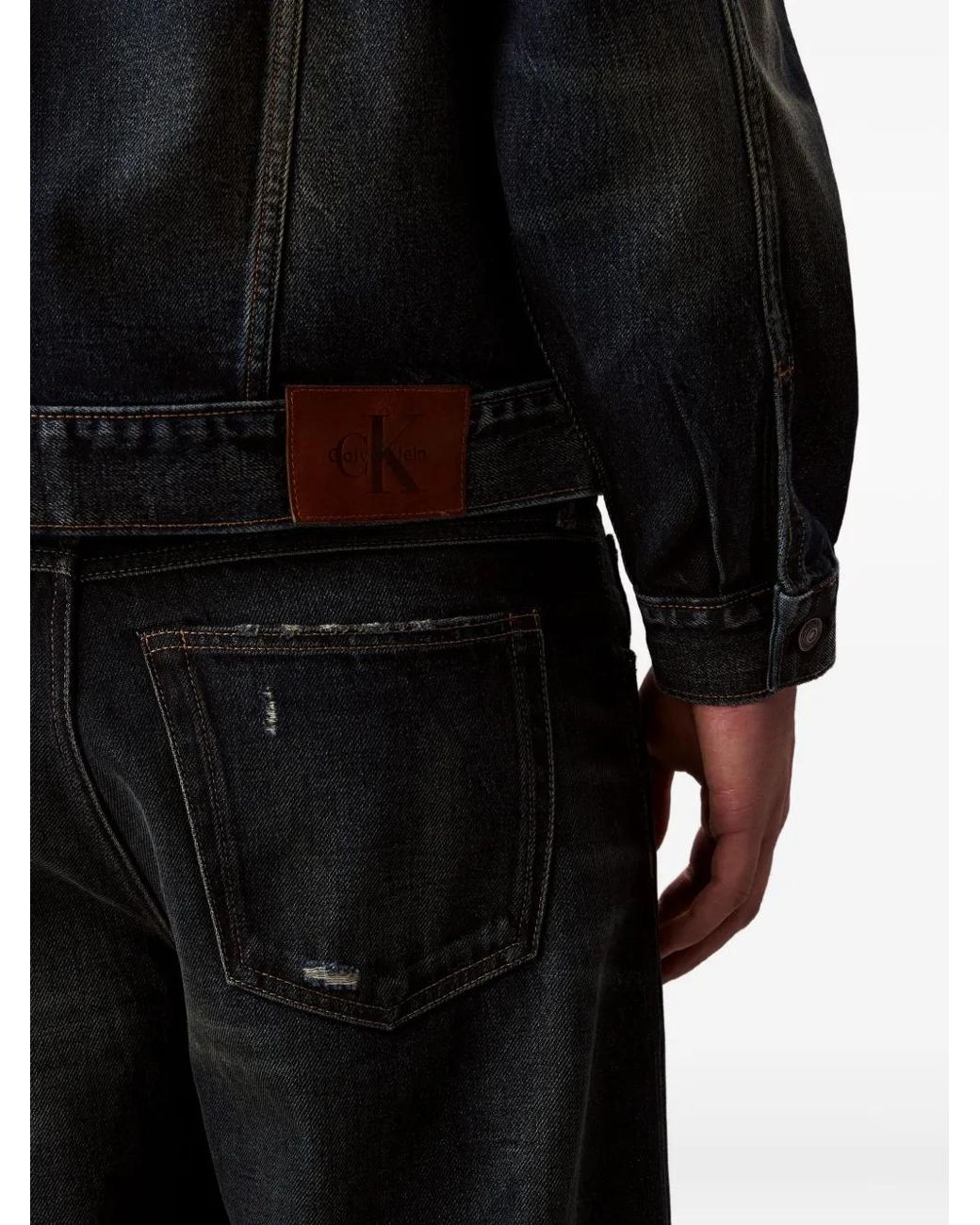 Calvin Klein Black Buttoned Jacket for men