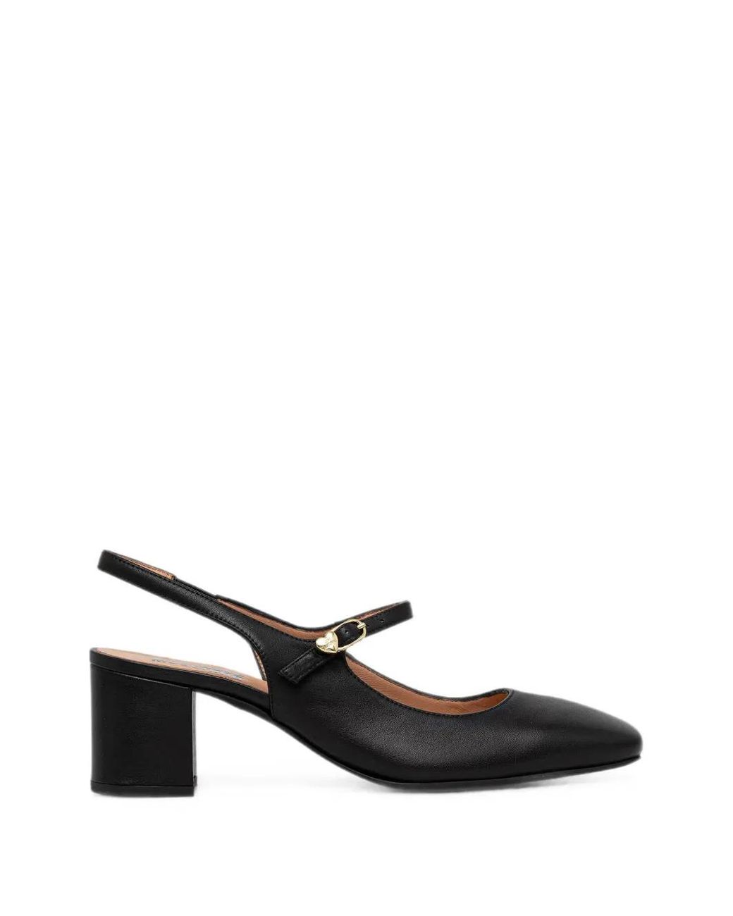 Love Moschino Black Slingback Mary-Jane Pumps