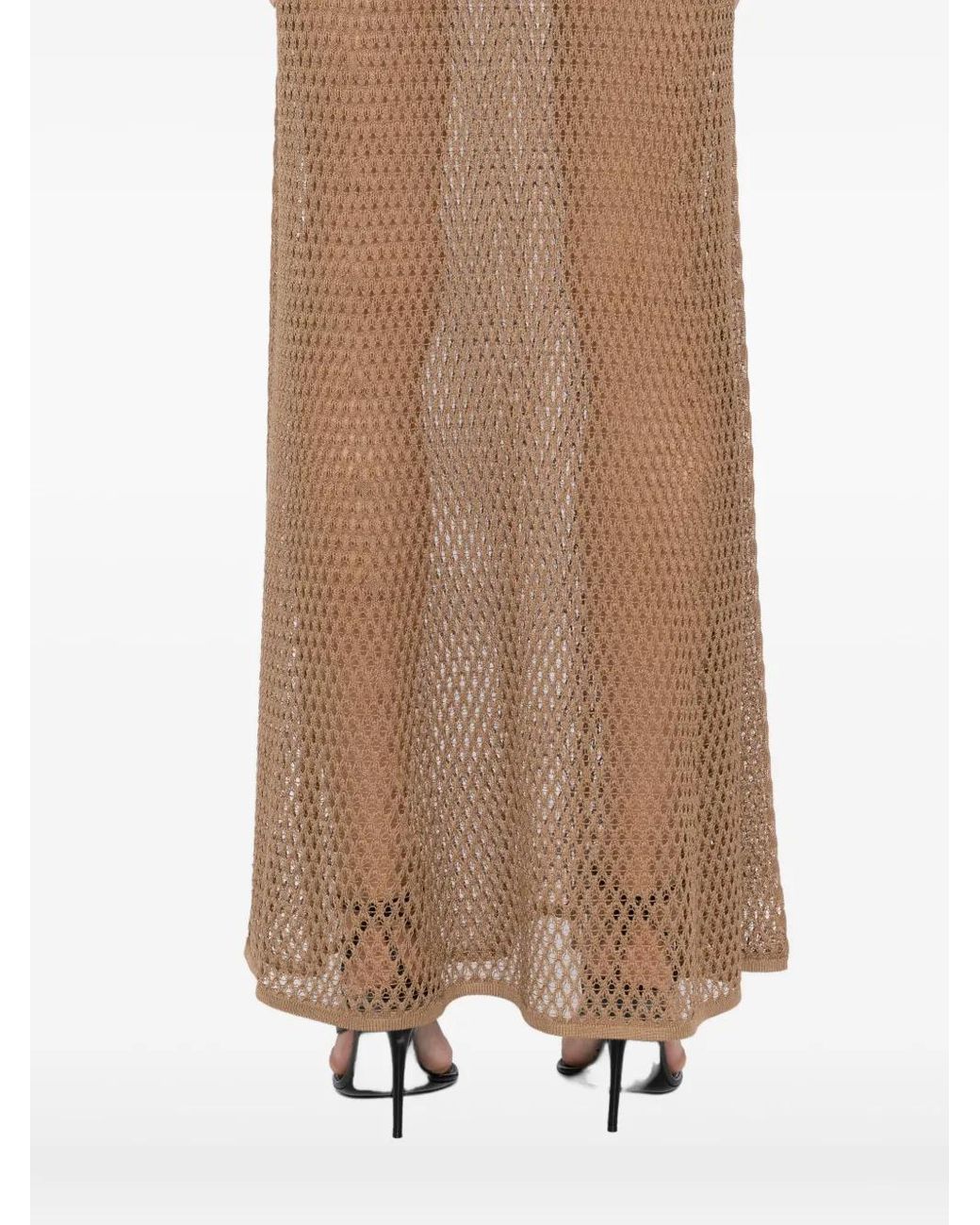 Kiki de Montparnasse Natural Crochet Maxi Dress