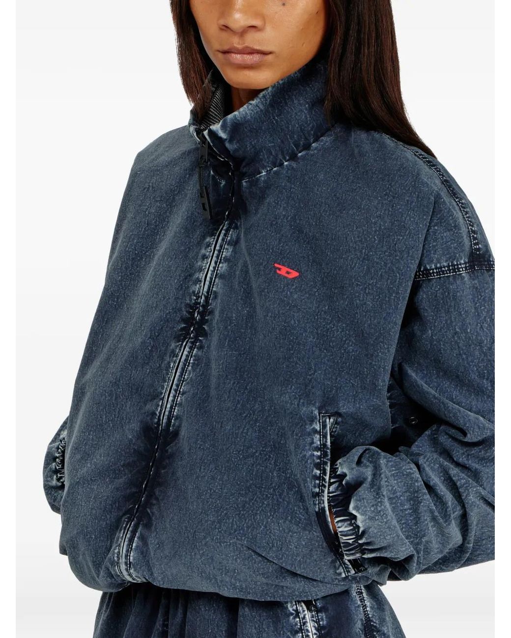 DIESEL Blue Windbreaker Jacket