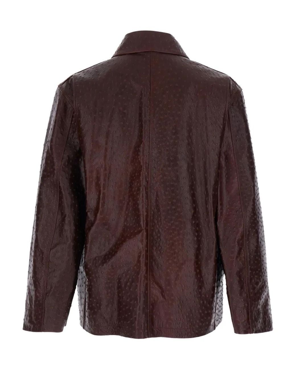Casablanca Brown Embossed Patch Jacket for men