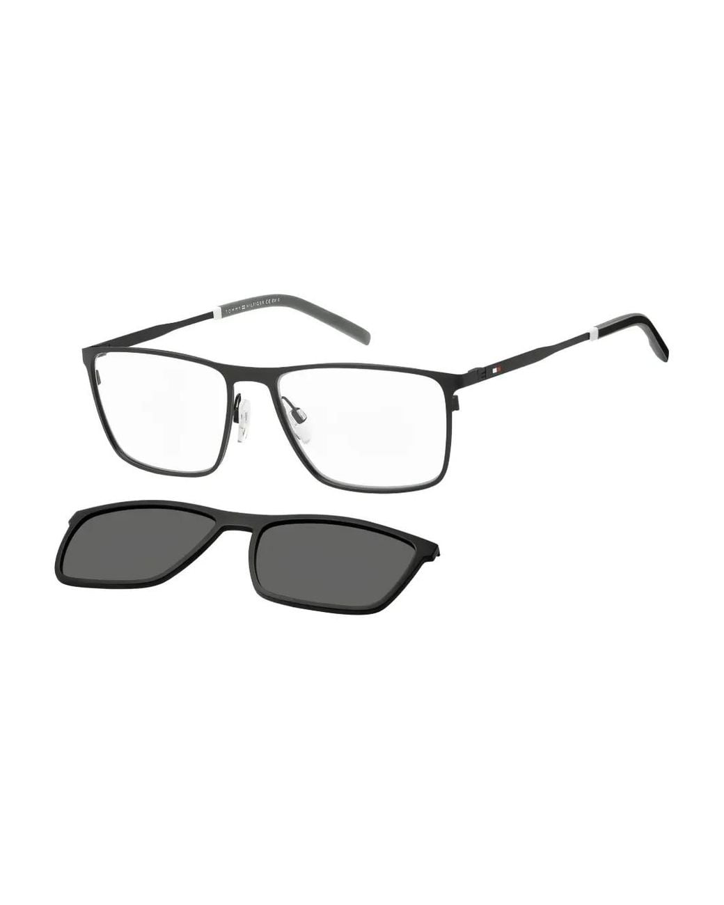 Tommy Hilfiger Gray Rectangle-Frame Sunglasses for men