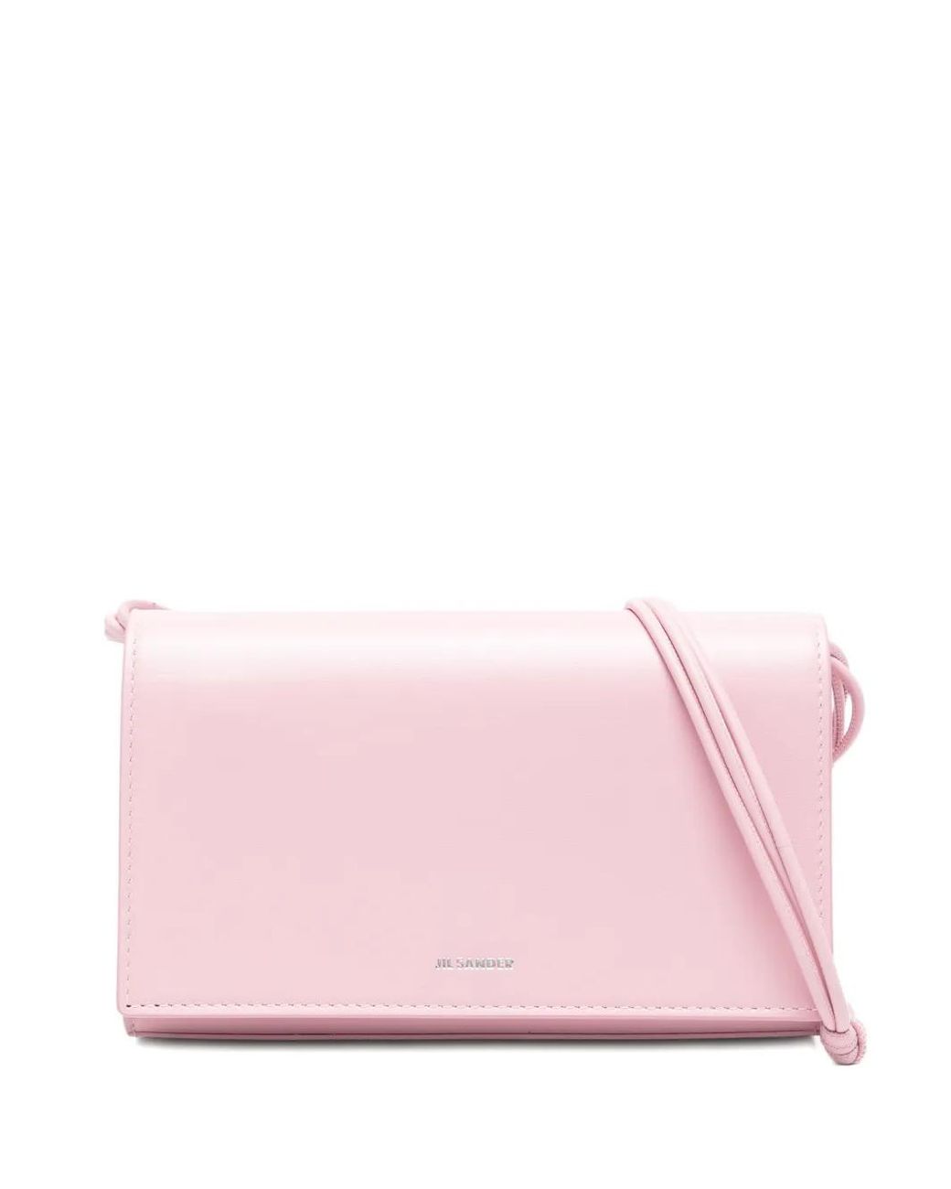 Jil Sander Pink Tangle Wallet With Strap