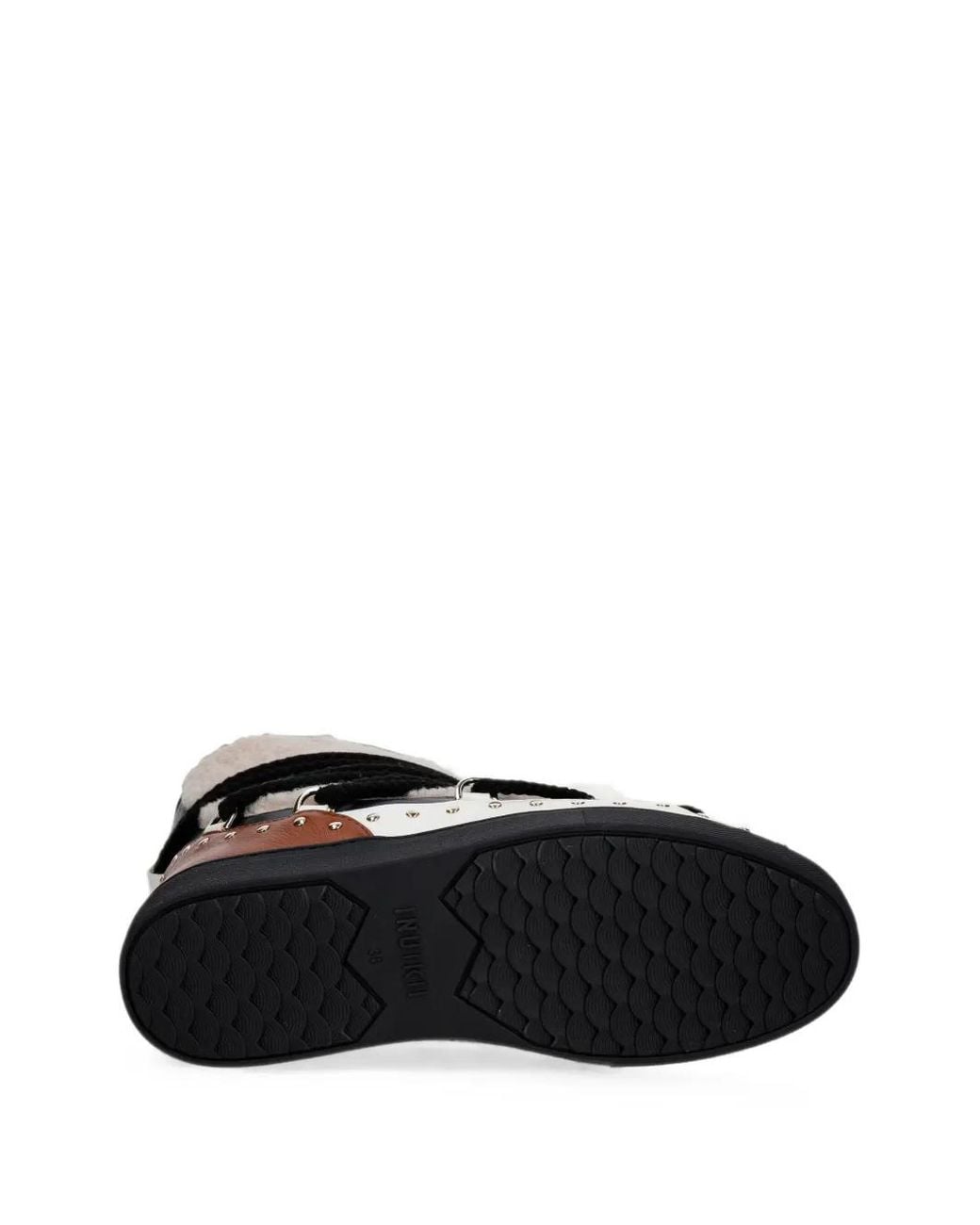 Inuikii Black Bottines Curly Rock À Détails De Clous