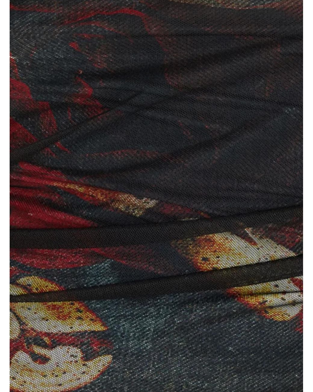 Roberto Cavalli Black Printed Top