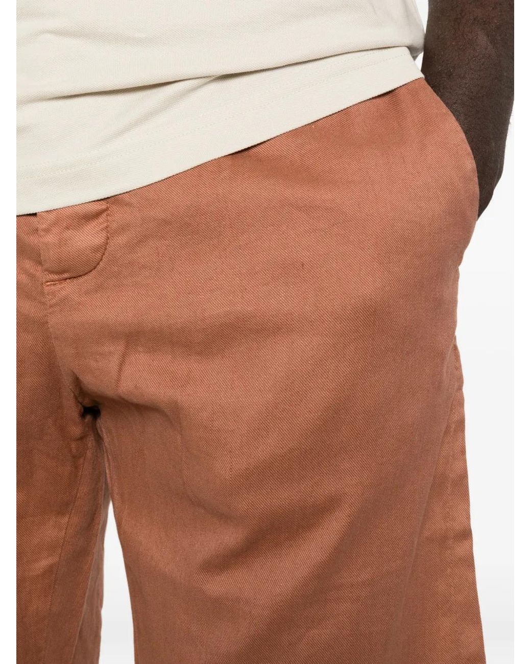Jacob Cohen White Logo-Patch Cotton-Blend Shorts for men