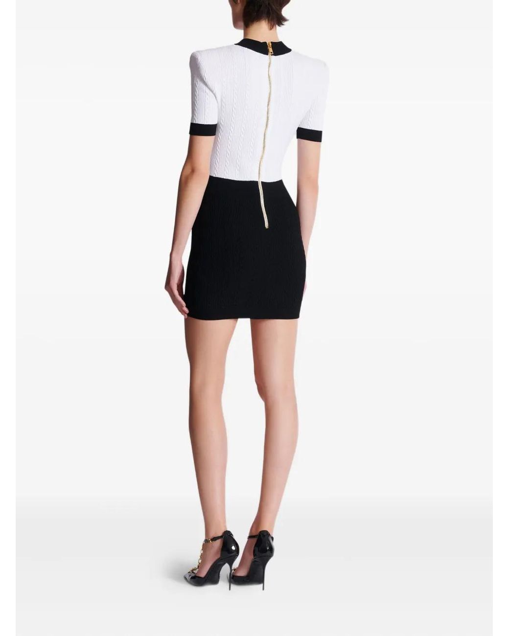 Balmain Short Dresses in het Black