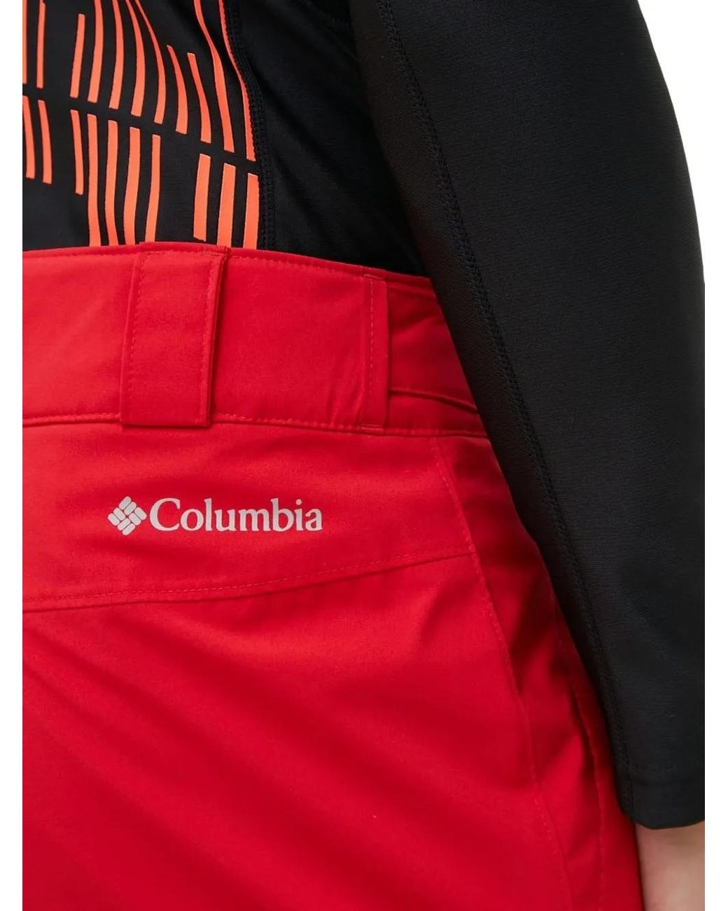 Columbia Red Button-Closure Ski Pants for men