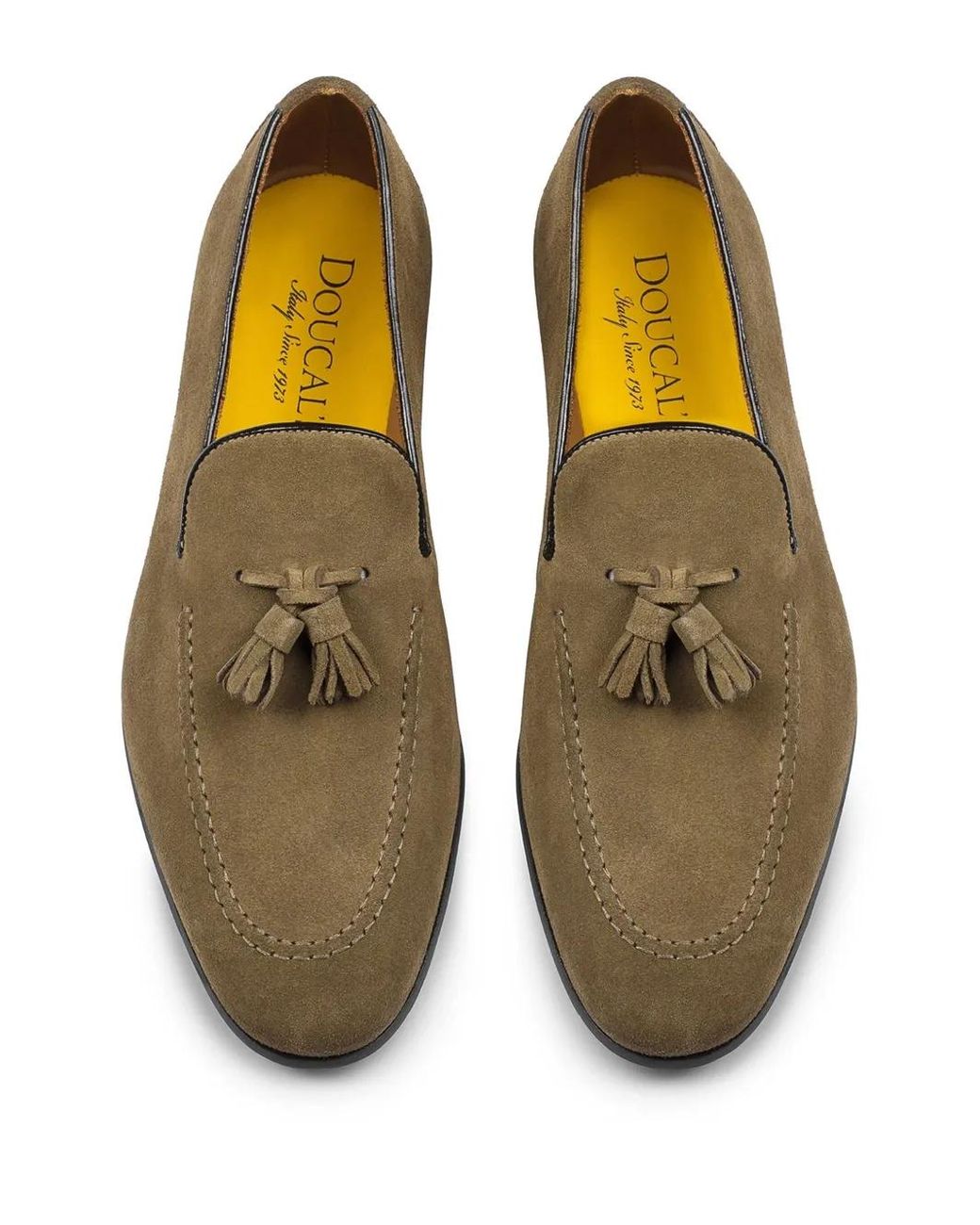 Doucal's Brown Suede Loafers for men