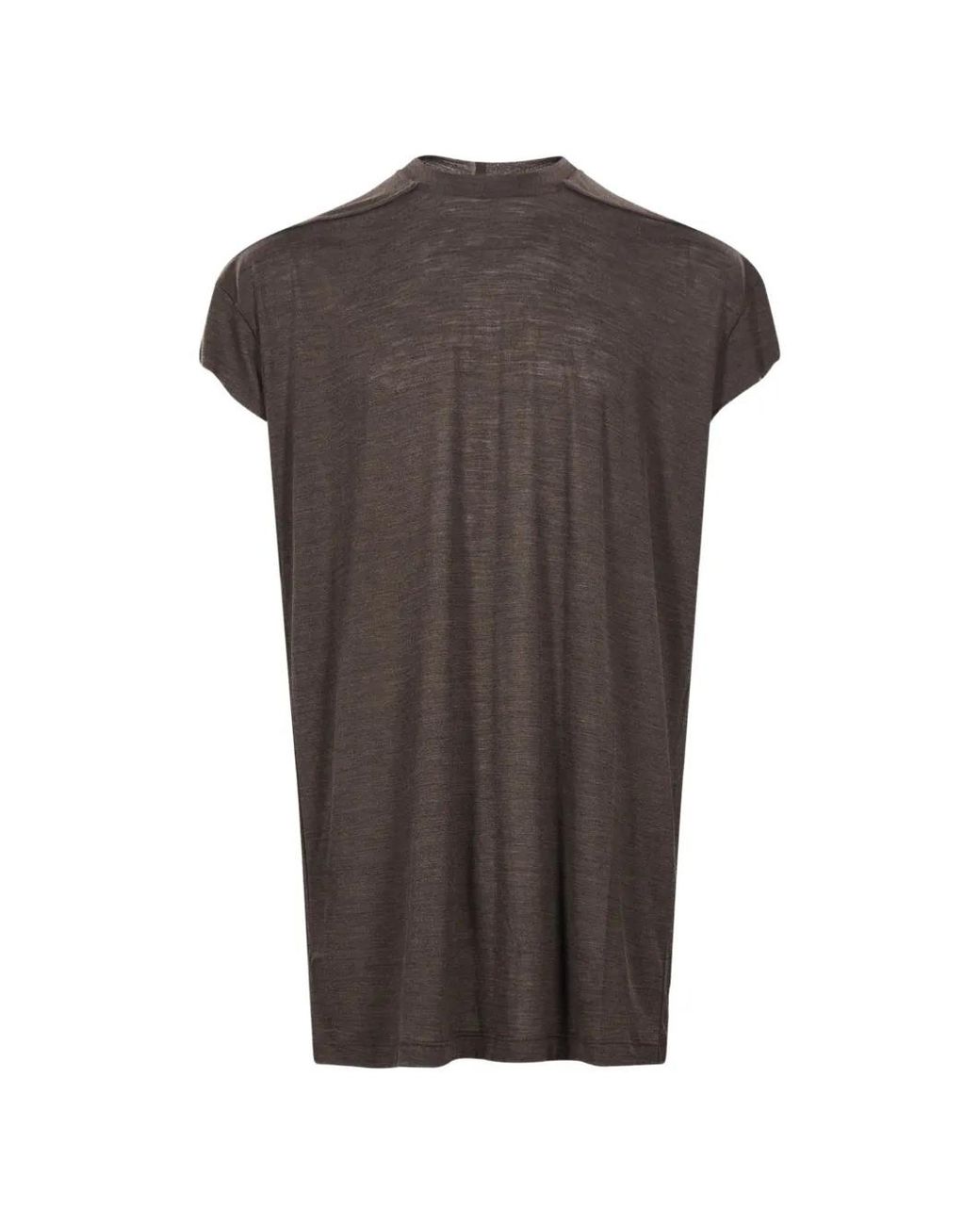 Rick Owens Black Cap-Sleeve T-Shirt for men