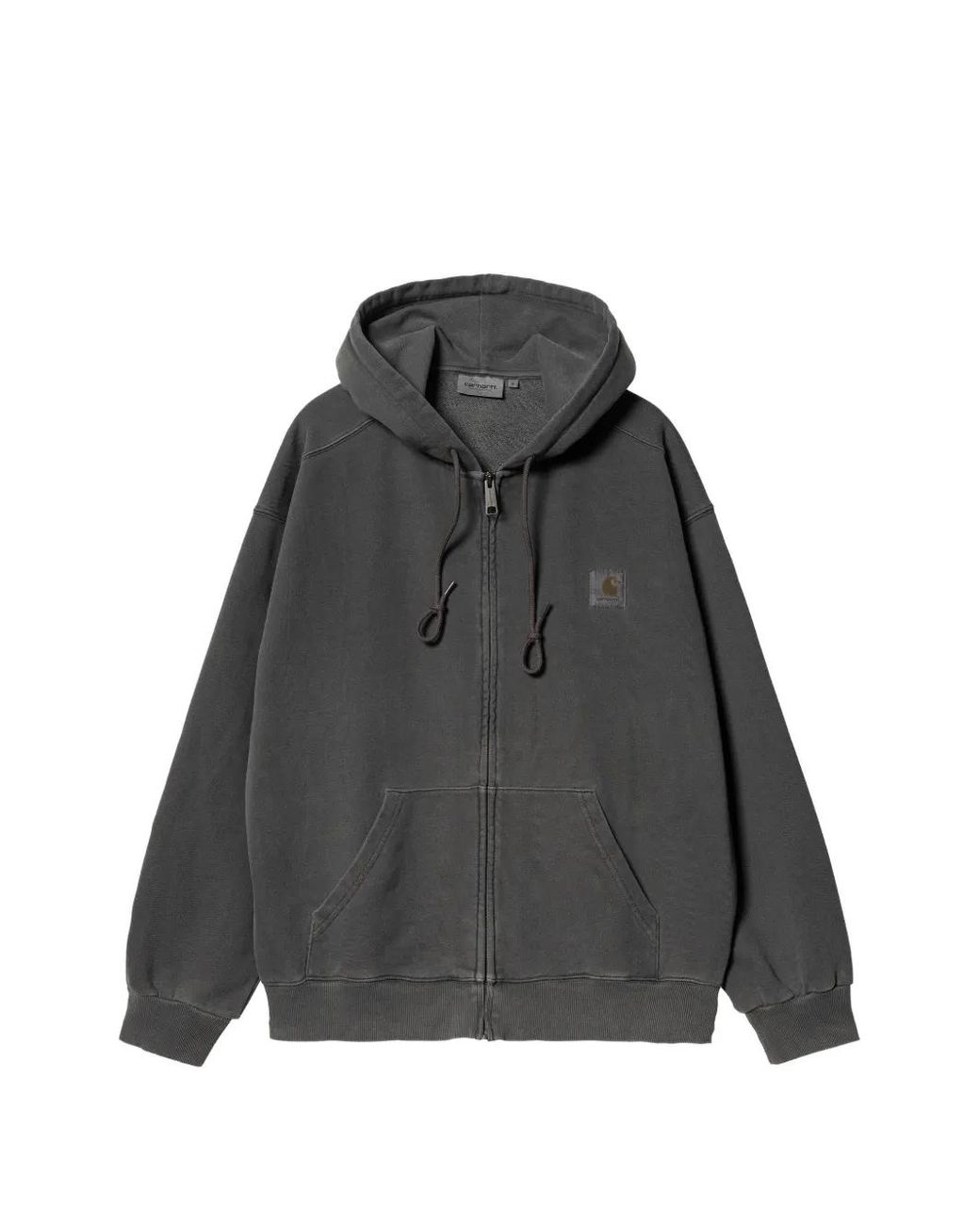 Carhartt Black Logo Cotton Hoodie for men