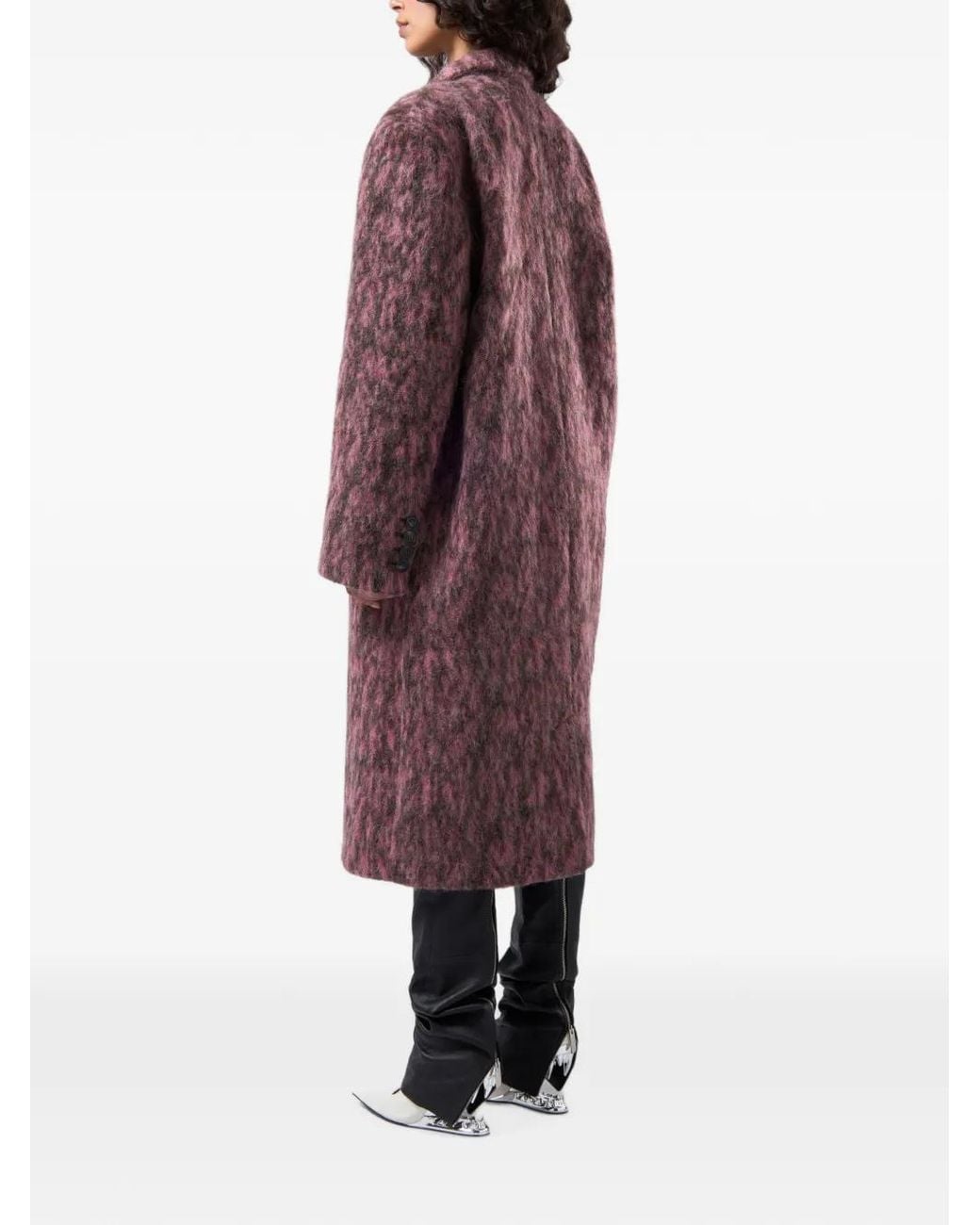 Gcds Purple Giuly Double-Breasted Coat