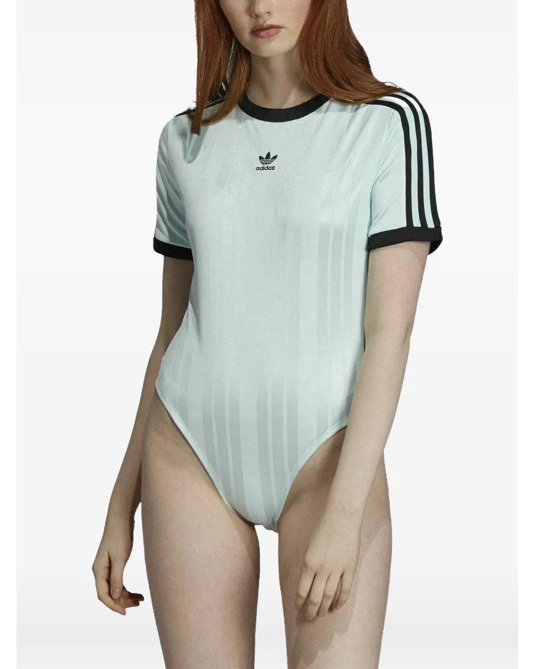 Adidas Green Stripe Bodysuit