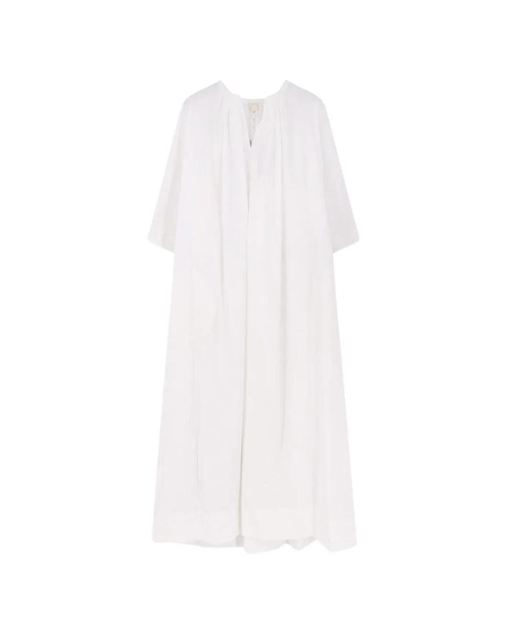 Aspesi White Dresses Cotone