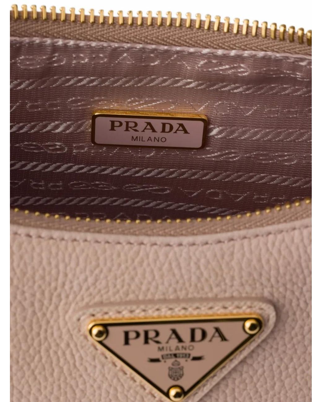 Prada Pink Mini-Sac En Cuir Nubuck Et Saffiano Re-Edition 2005