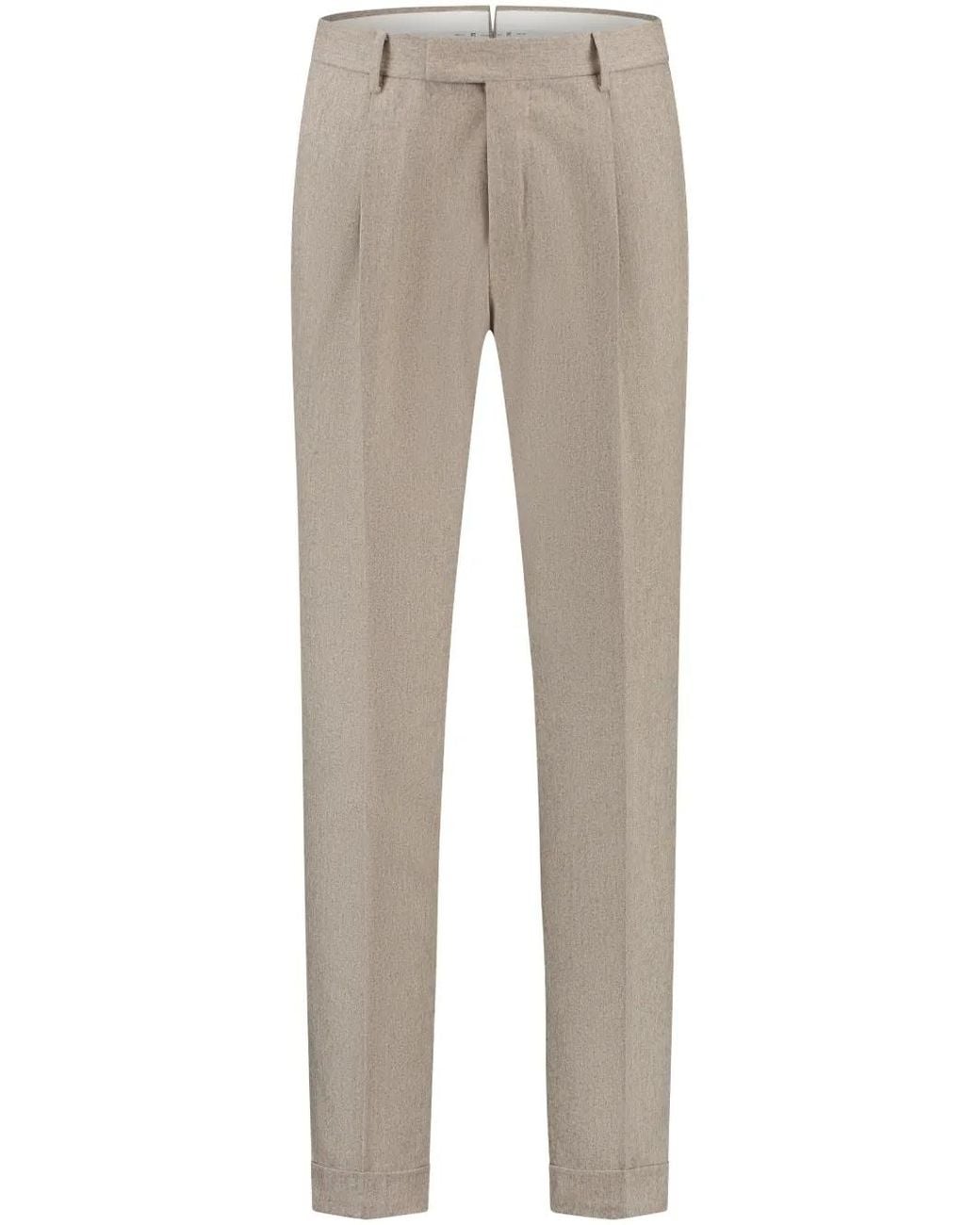 PT Torino Natural Pressed Crease Trousers for men